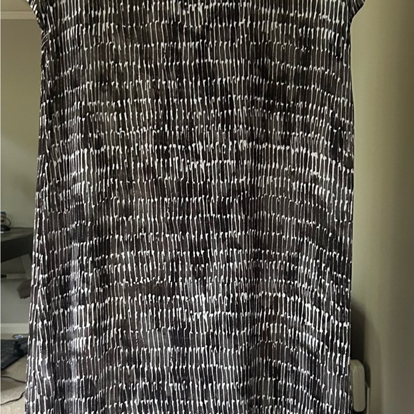 H BY HALSTON Sheer Midi Shirt Dress Cover Up Oversized Layer Beach Resort Size M - Picture 12 of 15